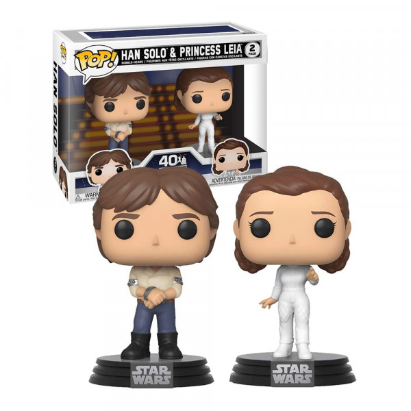 Funko POP! 2 pack Star Wars: Han Solo and Princess Leia